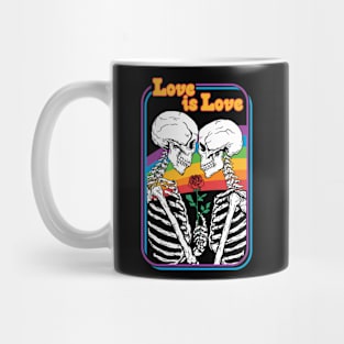 Love is Love - Eternal Love Skeleton with Rainbow Mug